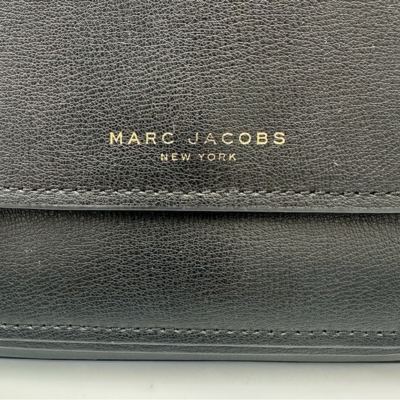 Authentic Marc Jacobs New York Mini Rider Flap Crossbody Bag Black M0014109 - Picture 4 of 15